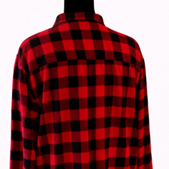 Club Room Red & Black Checkered Button-Down Shirt – Size L - Picture 8 of 11